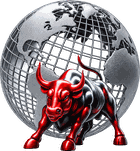 Your Investor Leads — red bull and steel globe emblem